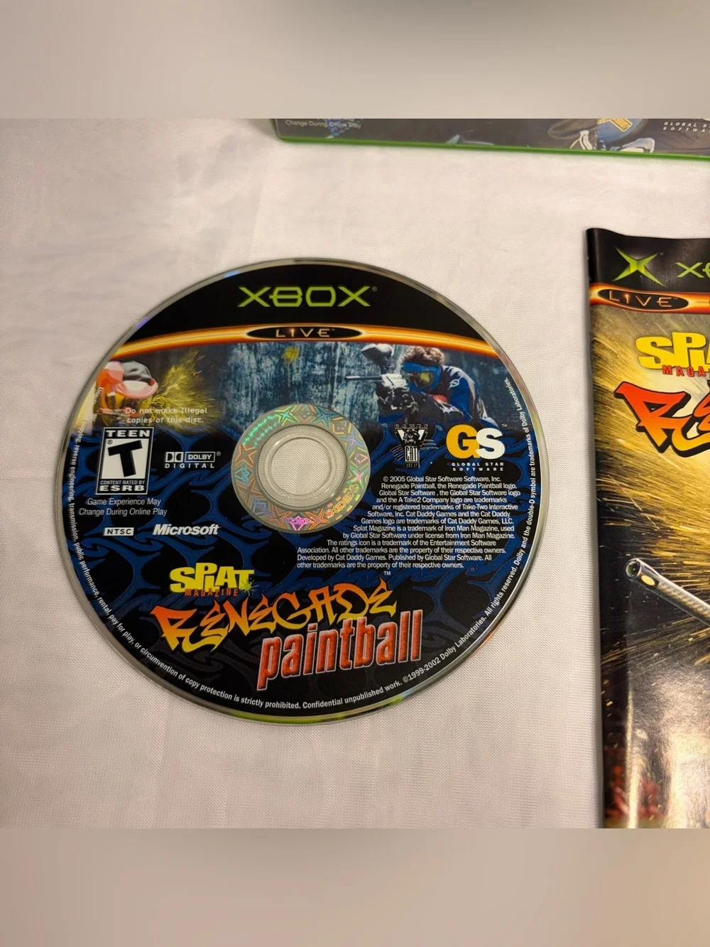 Splat Magazine Renegade Paintball (Microsoft Xbox, 2005) Tested & Works Videogme